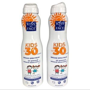 🆕 Kiss My Face Kids SPF 30 Broad Spectrum Vegan Mineral Sunscreen ~LOT OF 2~